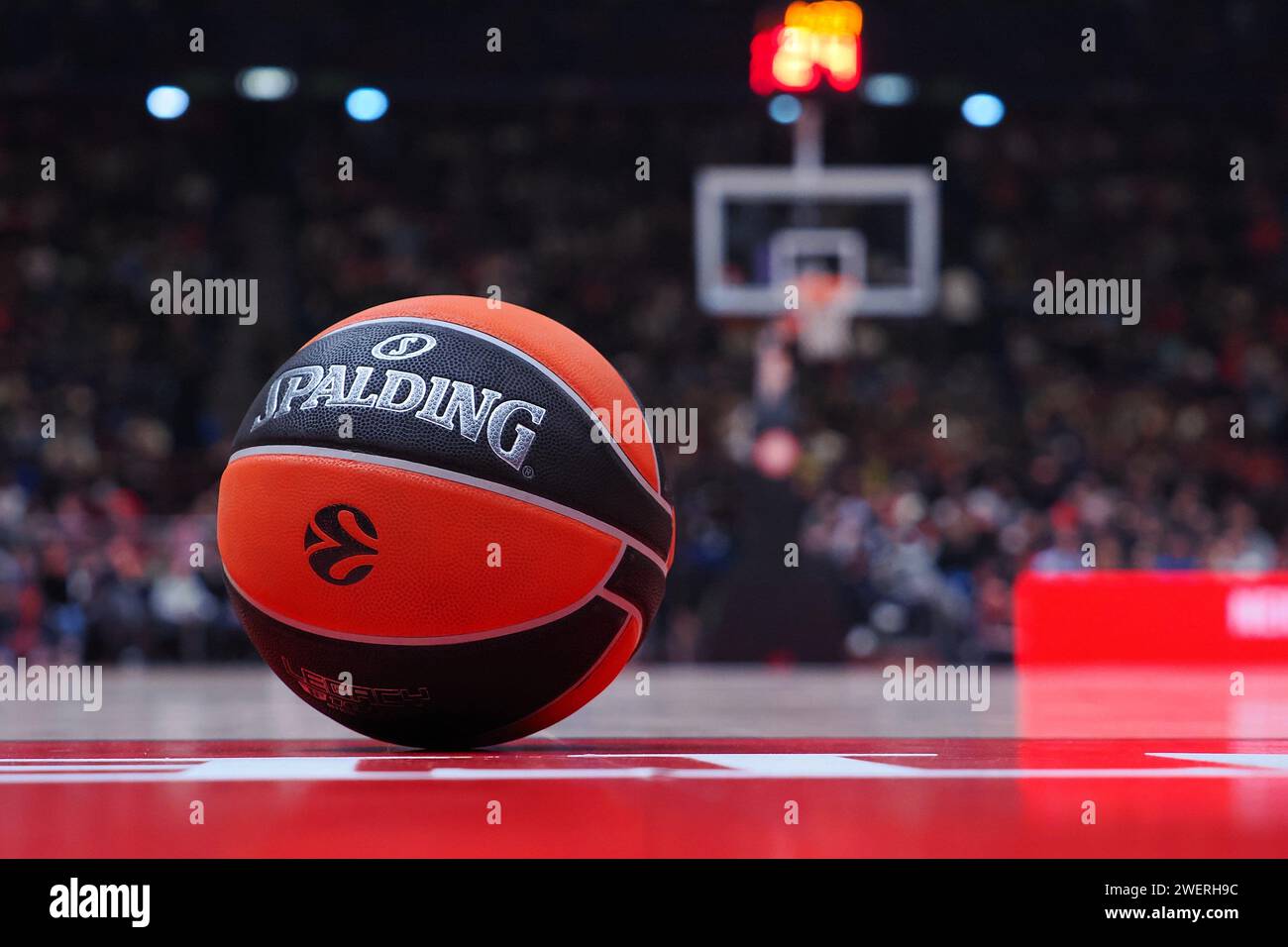 Milan, Italie. 26 janvier 2024. Euroleague Basketball pendant EA7 Emporio Armani Milano vs FC Barcelone, match de basket Euroleague à Milan, Italie, janvier 26 2024 crédit : Agence de photo indépendante/Alamy Live News Banque D'Images