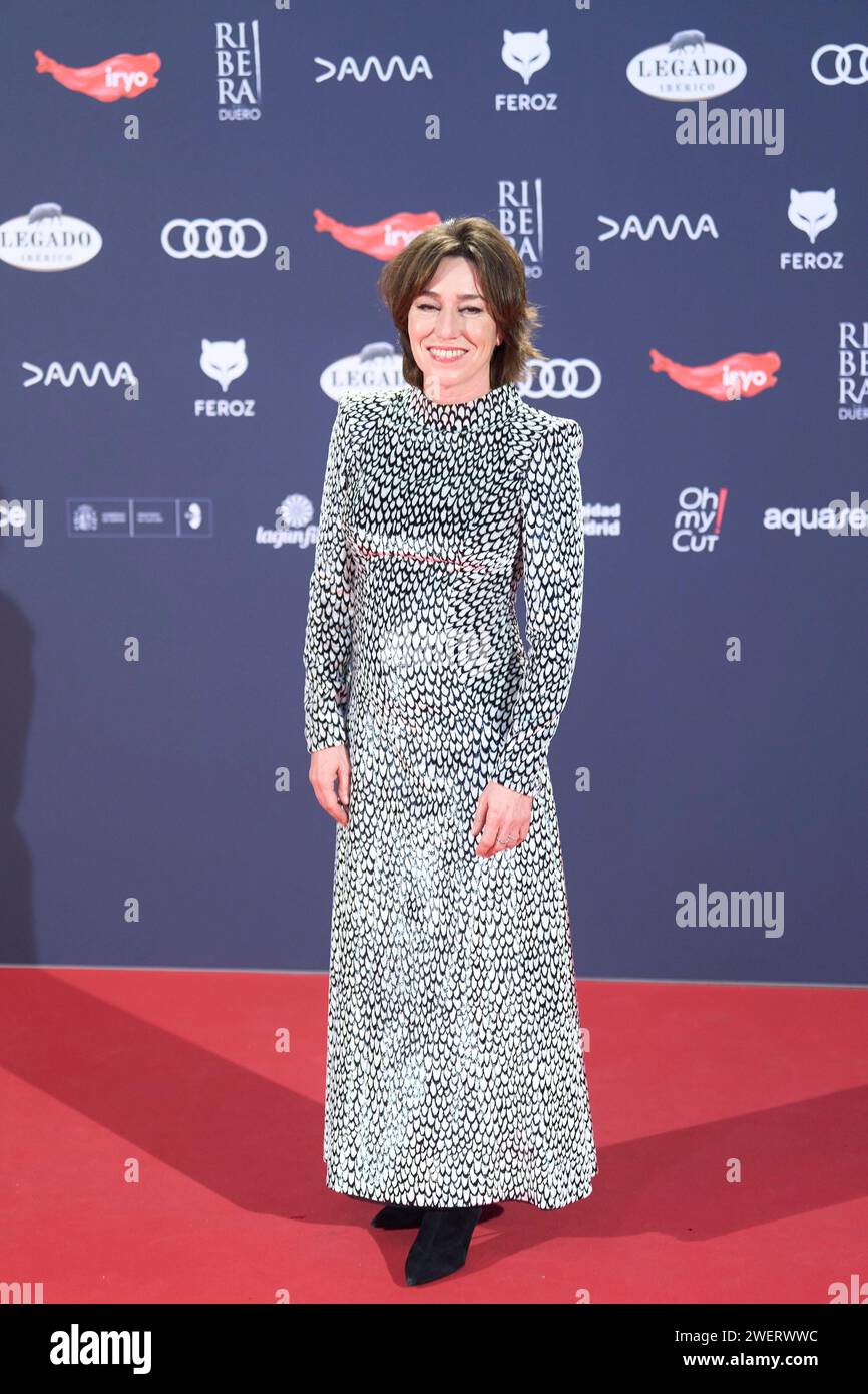 26 janvier 2024, Madrid, Madrid, Espagne : Lola Duenas assiste aux Feroz Awards 2024 - tapis rouge au Palais Vistalegre le 26 janvier 2024 à Madrid, Espagne (image de crédit : © Jack Abuin/ZUMA Press Wire) À USAGE ÉDITORIAL SEULEMENT! Non destiné à UN USAGE commercial ! Banque D'Images