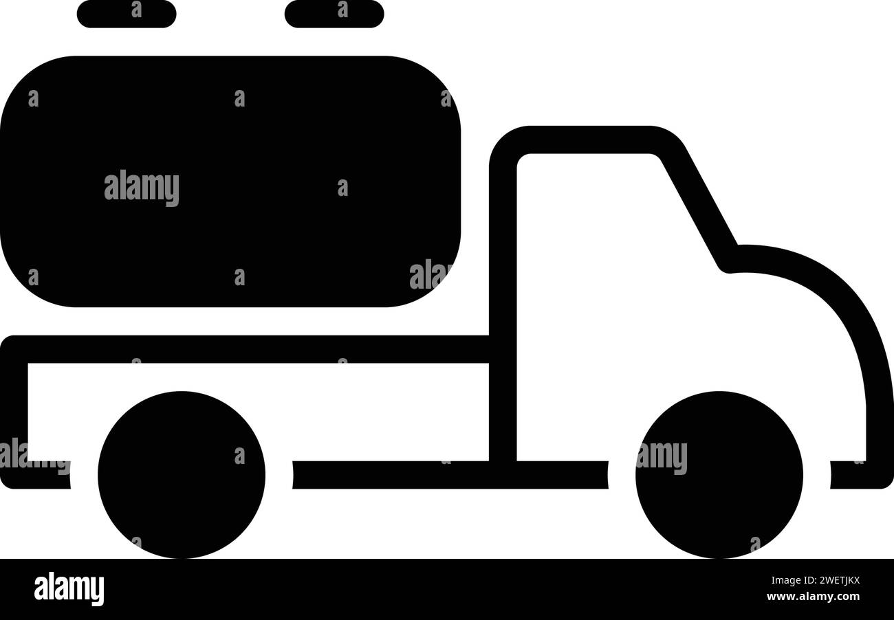 Icône pour camion-citerne, carburant Illustration de Vecteur