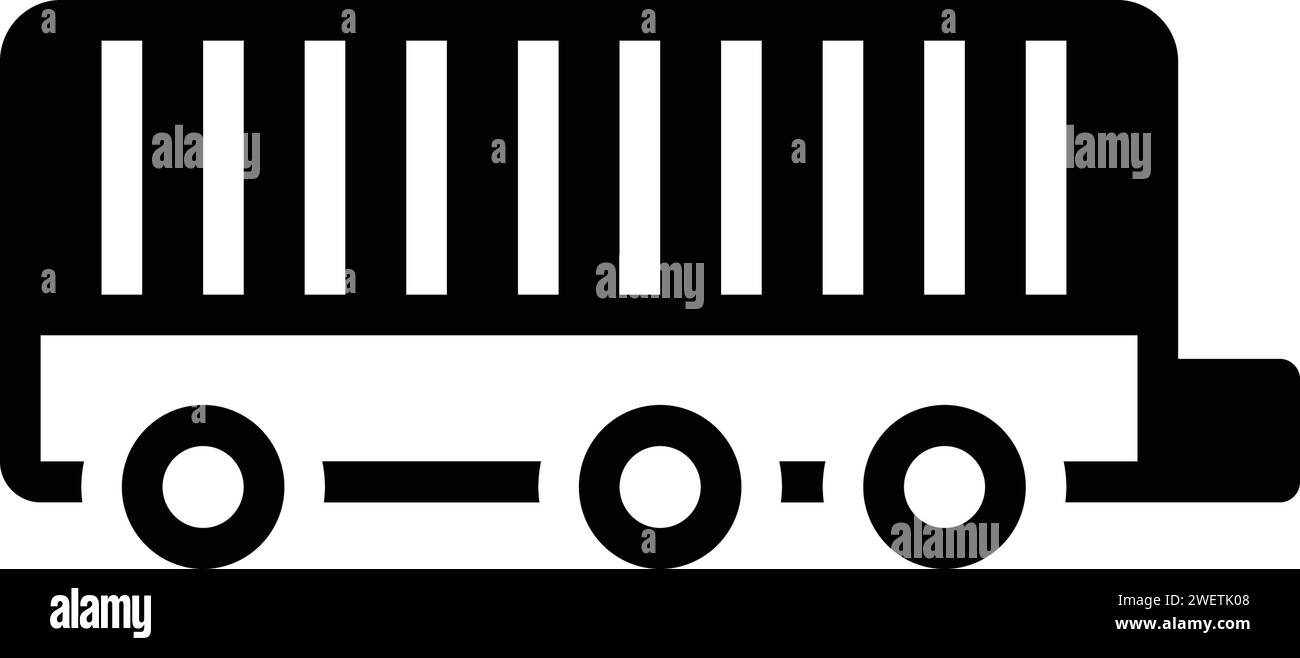 Icône pour remorque, camion Illustration de Vecteur