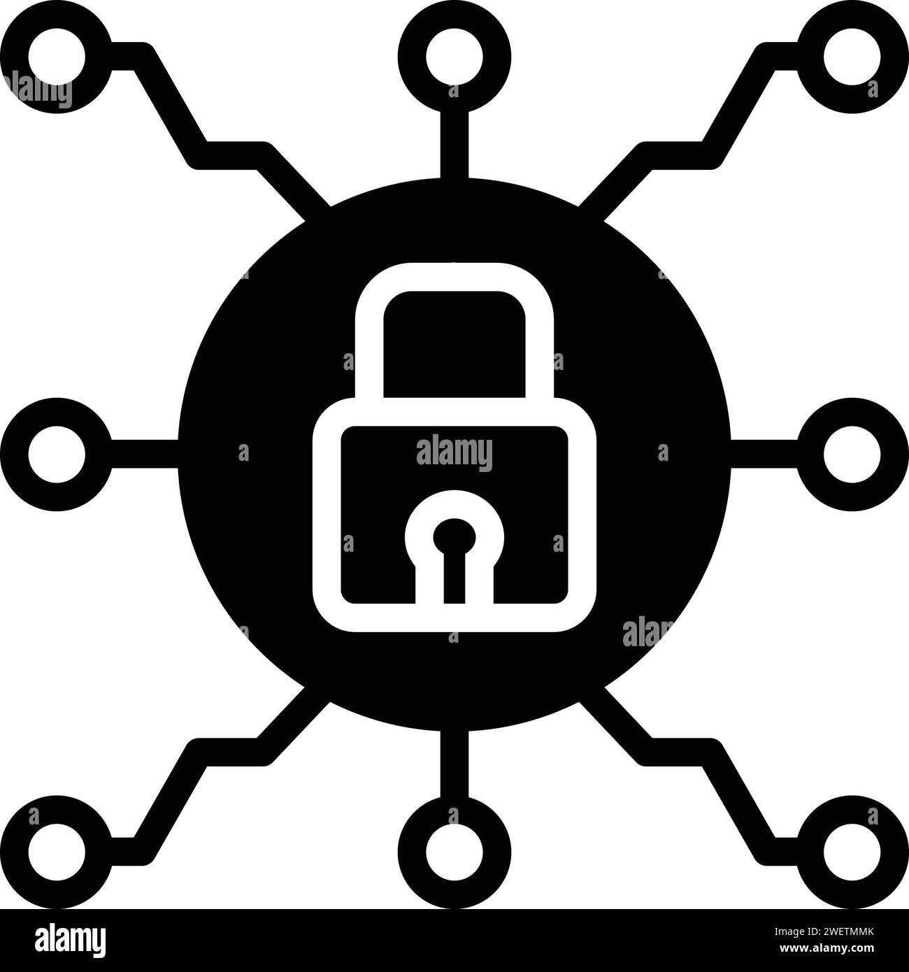 Icône de connexion ecure, sécurisée Illustration de Vecteur