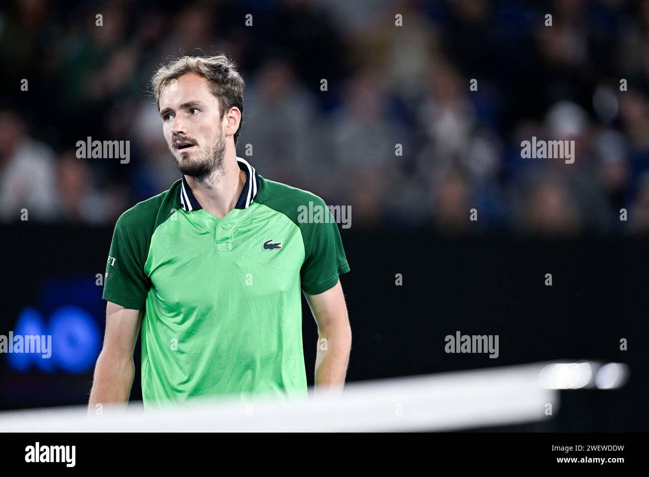 Melbourne, Australie. 26 janvier 2024. Daniil Medvedev lors du tournoi de tennis Australian Open AO 2024 Grand Chelem au Melbourne Park à Melbourne, Australie, le 26 janvier 2024. Photo de Victor Joly/ABACAPRESS.COM crédit : Abaca Press/Alamy Live News Banque D'Images