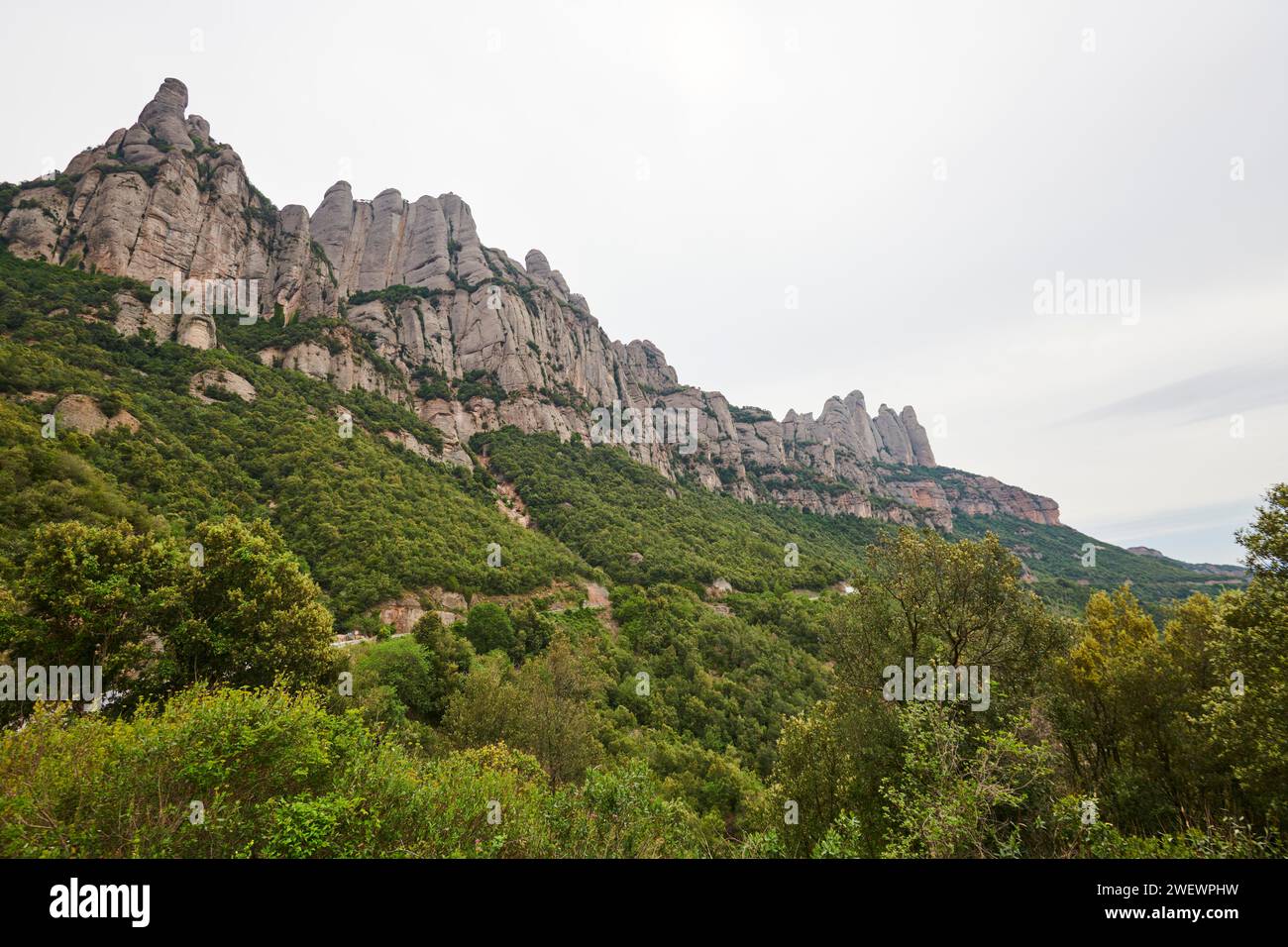 Montagne de Montserrat près de Barcelone, Catalogne, Espagne Banque D'Images