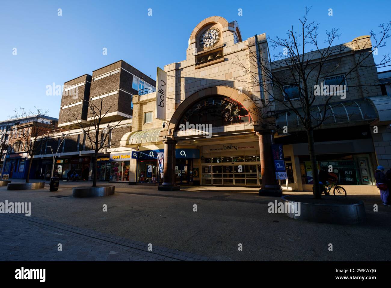 Belfry centre commercial High Street Entrance Redhill Surrey.England. Banque D'Images