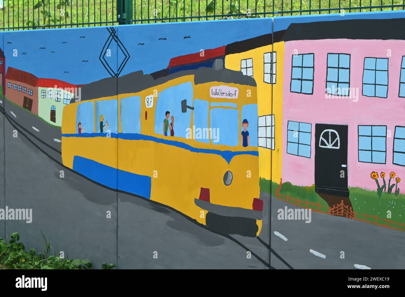 street art Woltersdorf Banque D'Images