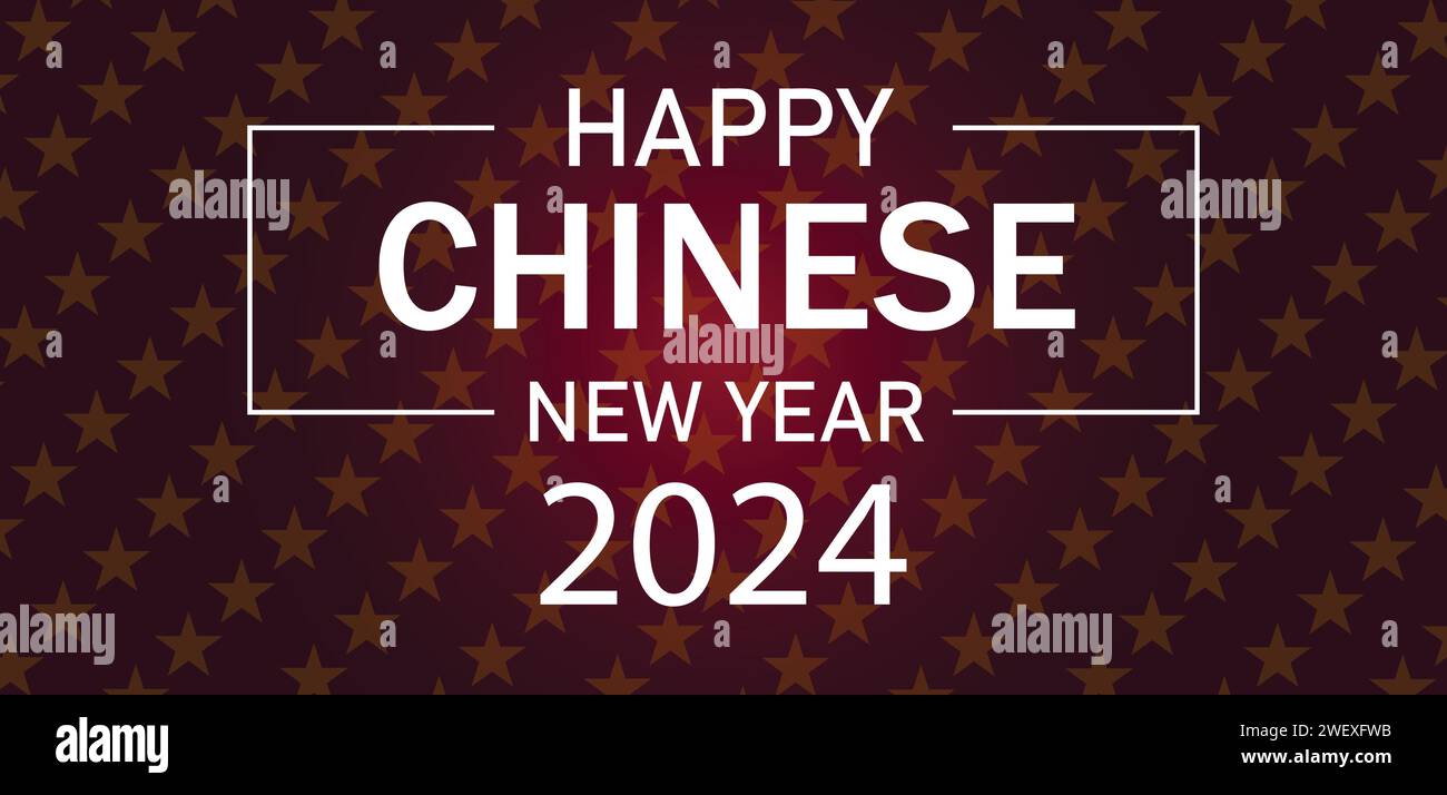 Joyeux nouvel an chinois texte illustration design Illustration de Vecteur