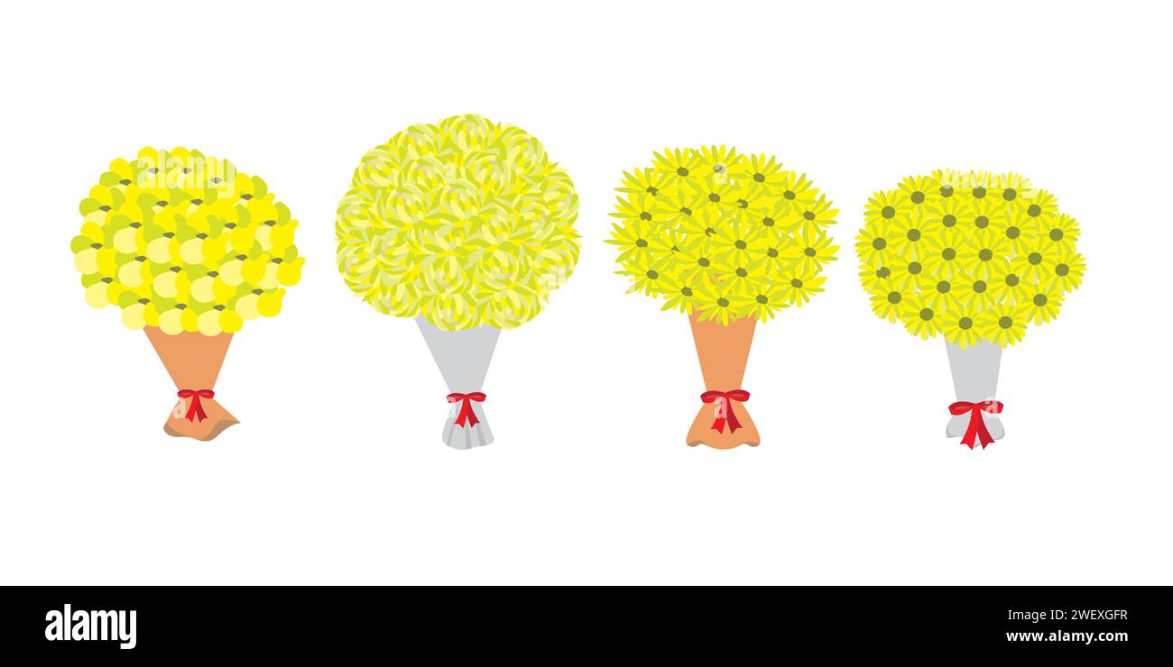 bouquet de fleurs icône sur fond blanc. design coloré. illustration vectorielle Illustration de Vecteur