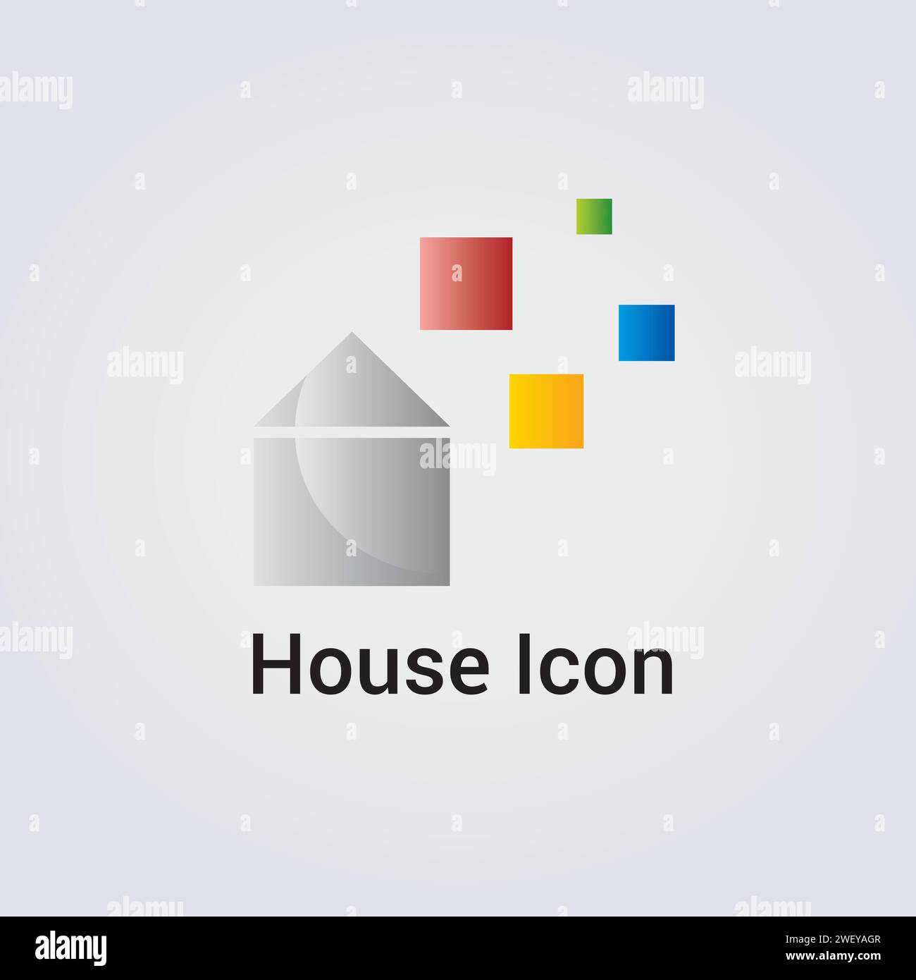 Maison, Home Icon logo - élément graphique - Illustration - dessin à la main de marque d'affaires immobilier Illustration de Vecteur