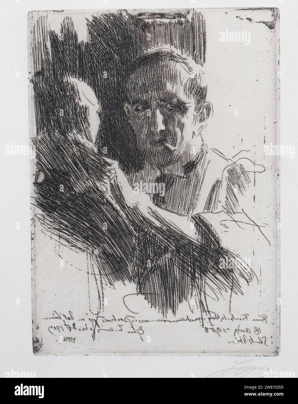 Anders Zorn - Prince Paul Troubetzkoy II 1909 - ventes aux enchères Banque D'Images