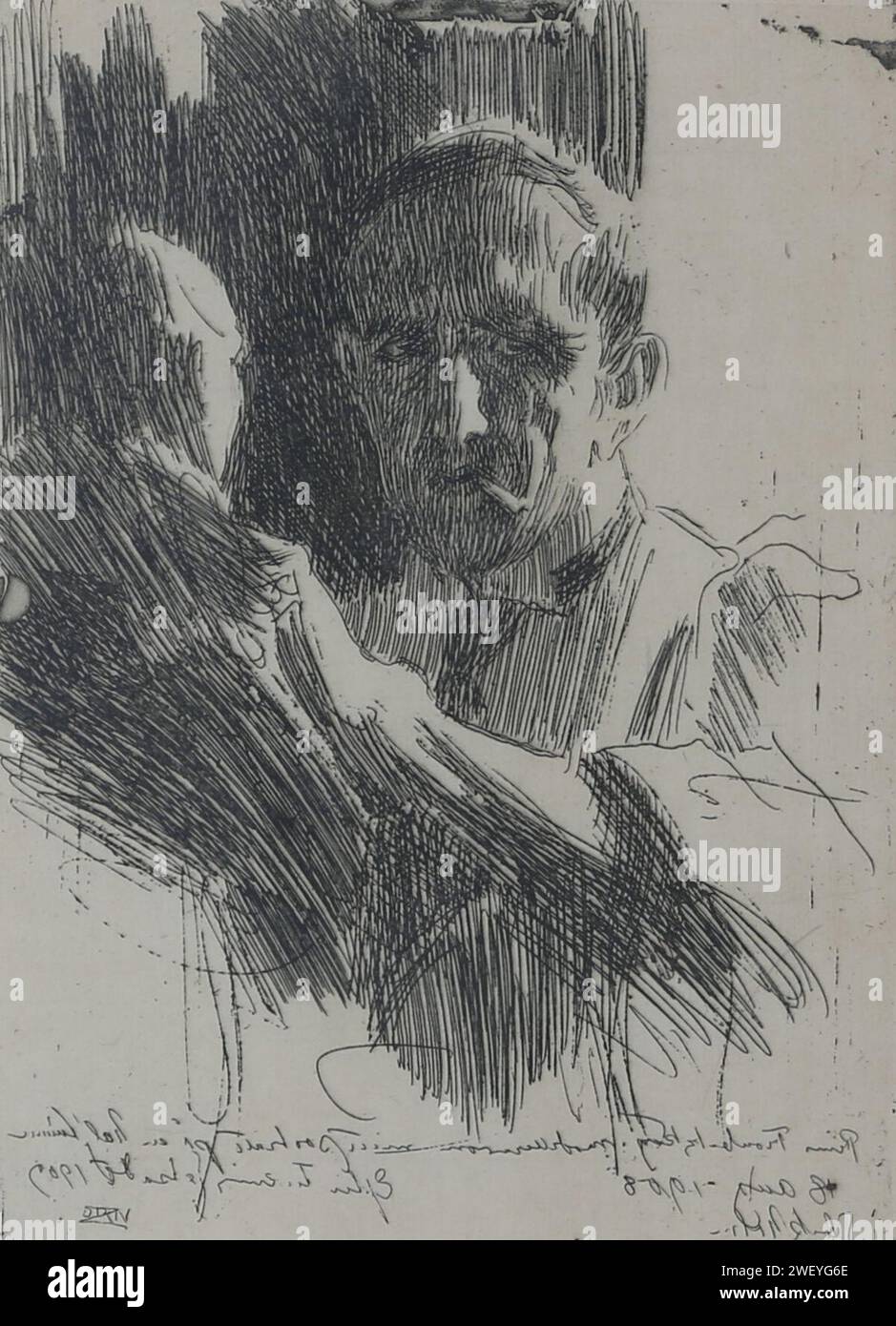 Anders Zorn - Prince Paul Troubetzkoy II 1909 - ventes aux enchères Banque D'Images