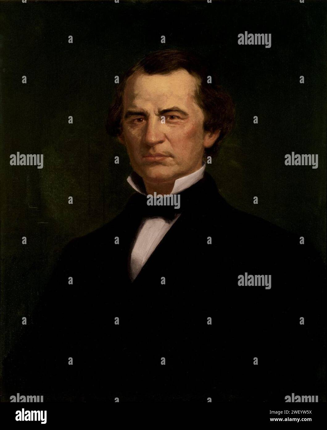 Andrew Johnson portrait. Banque D'Images