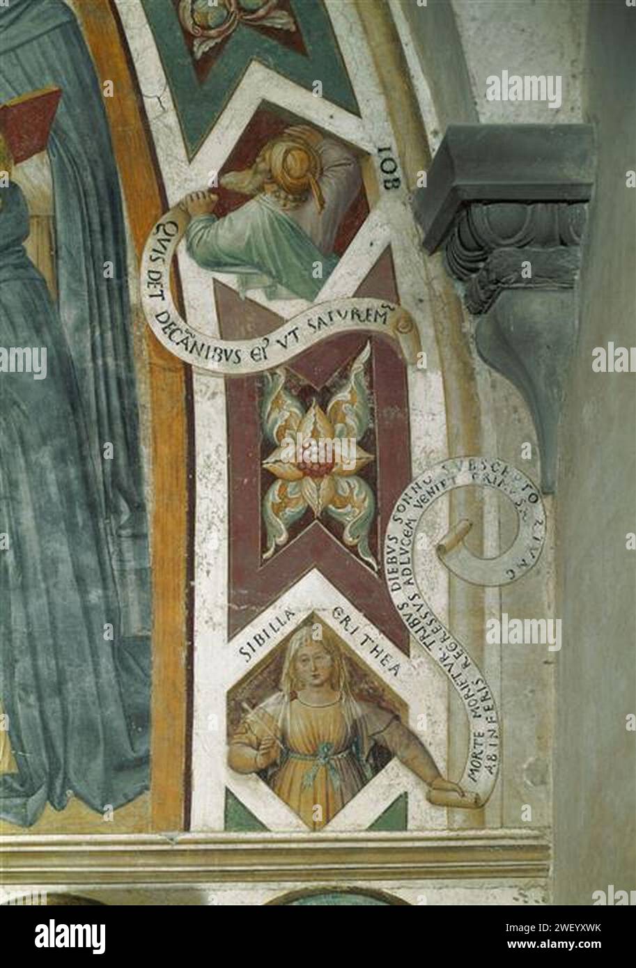 Angelico - Crucifixion - détail (bande de droite avec prophètes et sibyls), 21-508586. Banque D'Images