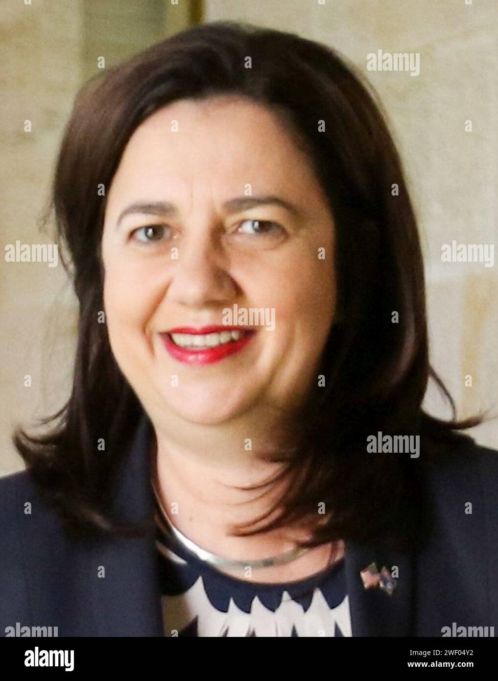 Annastacia Palaszczuk 2016 (coupée). Banque D'Images