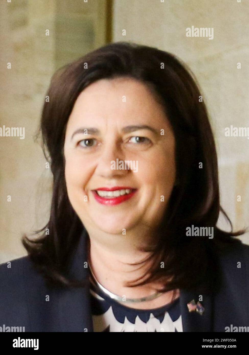 Annastacia Palaszczuk 2016 (récolte). Banque D'Images