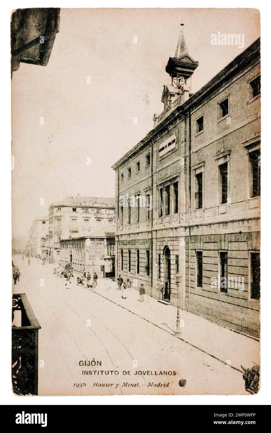 Antiguo-Instituto-de-Jovellanos-siglo-XIX Banque D'Images