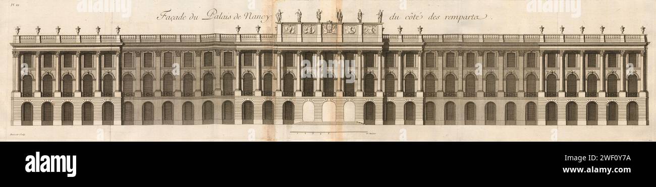 Antoine hérisset - Germain Boffrand - palais de Nancy 1. Banque D'Images