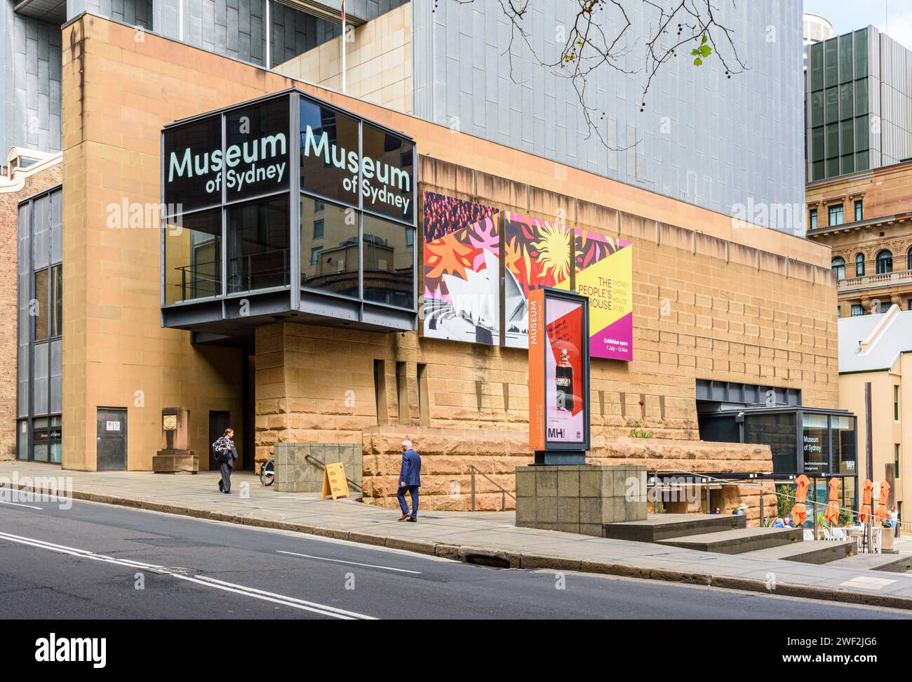 Musée de Sydney, construit sur les vestiges de la première maison du gouvernement de Sydney, Sydney, Nouvelle-Galles du Sud, Australie Banque D'Images
