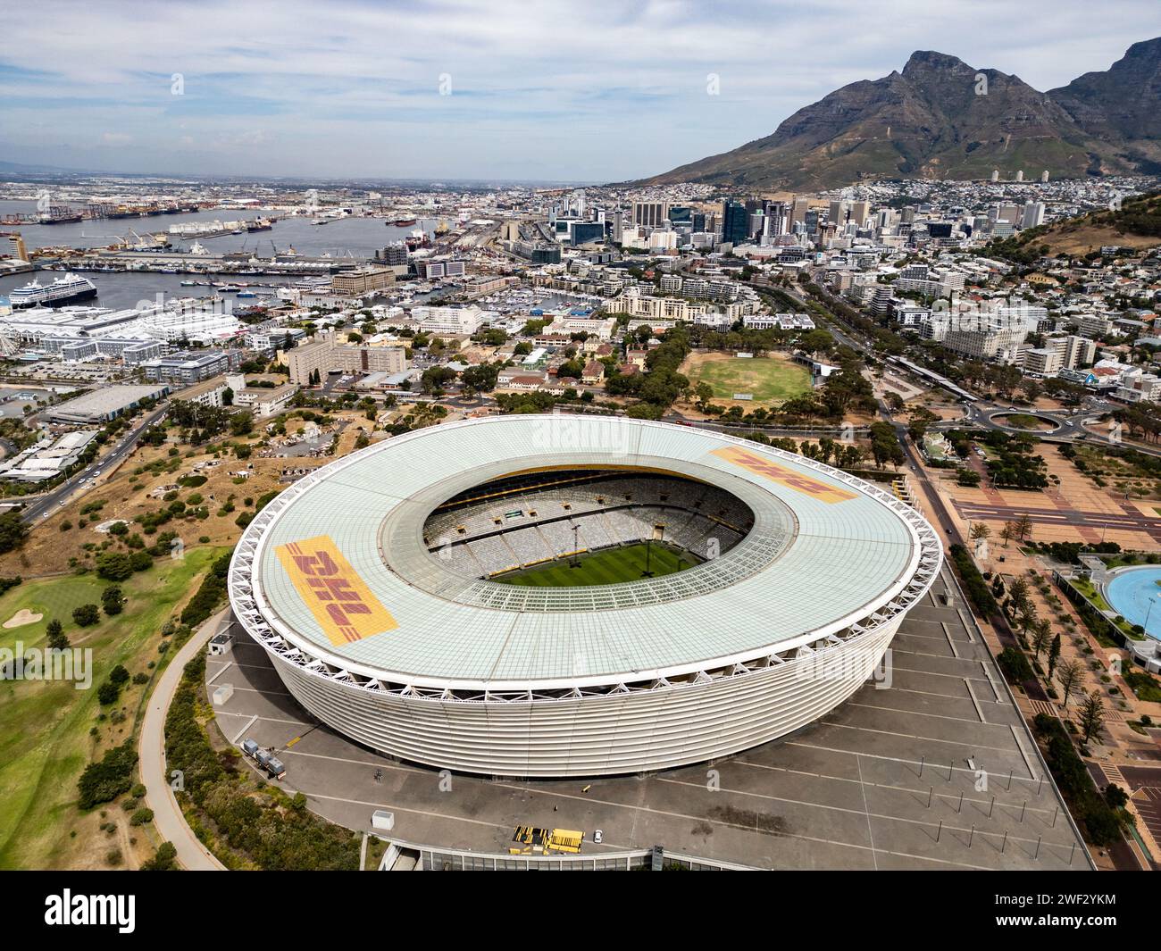 Cape Town Stadium ou DHL Stadium, Green point, Cape Town, Afrique du Sud Banque D'Images