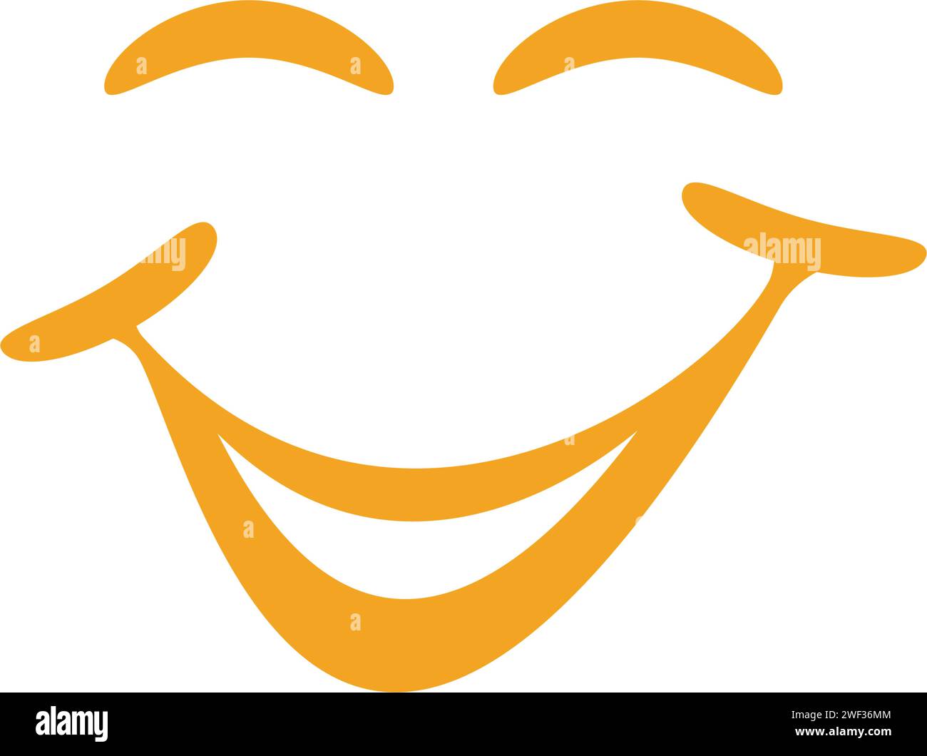 Conception d'illustration d'icône de vecteur de sourire Illustration de Vecteur