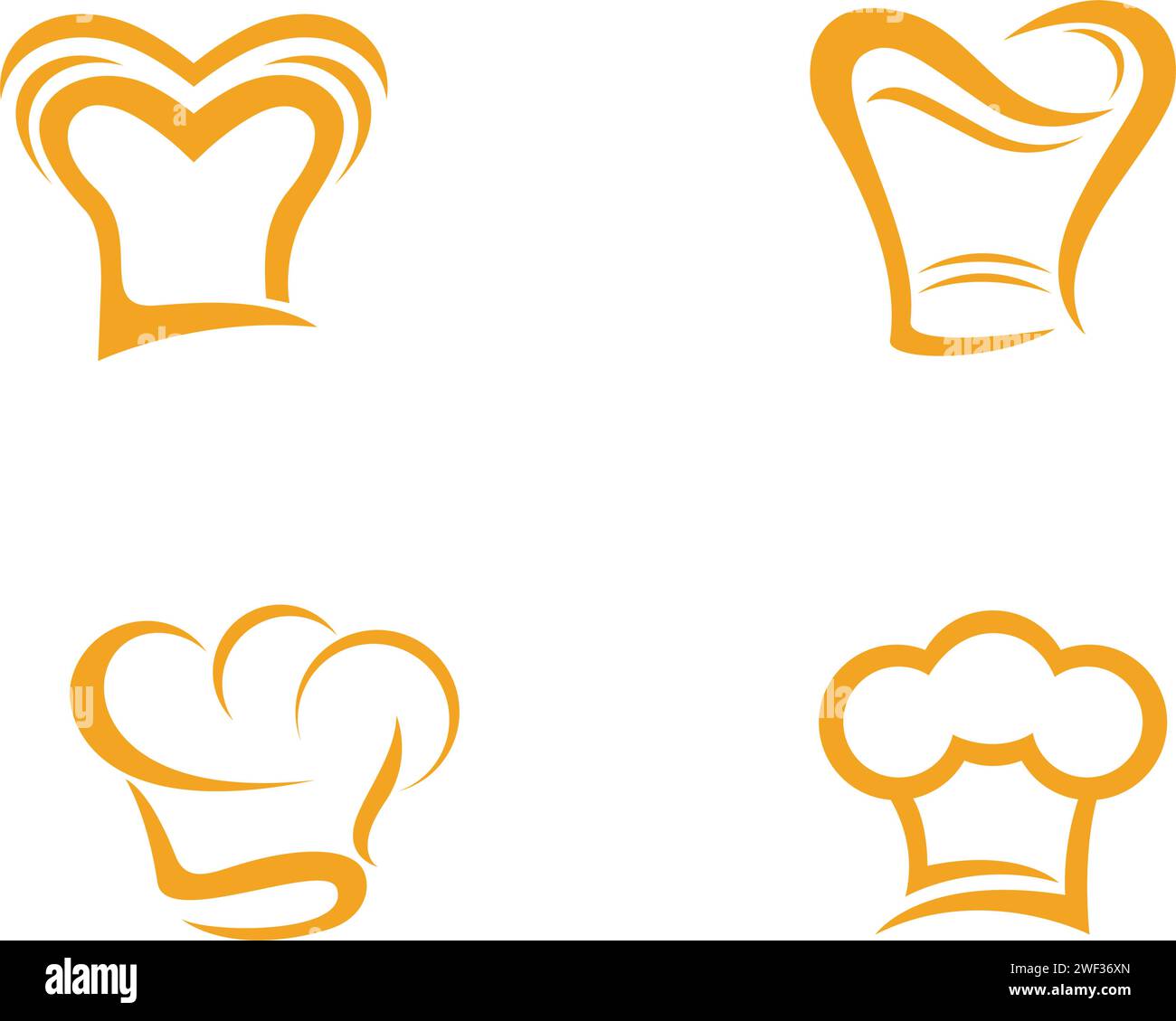 Chef hat modèle logo vector illustration Illustration de Vecteur