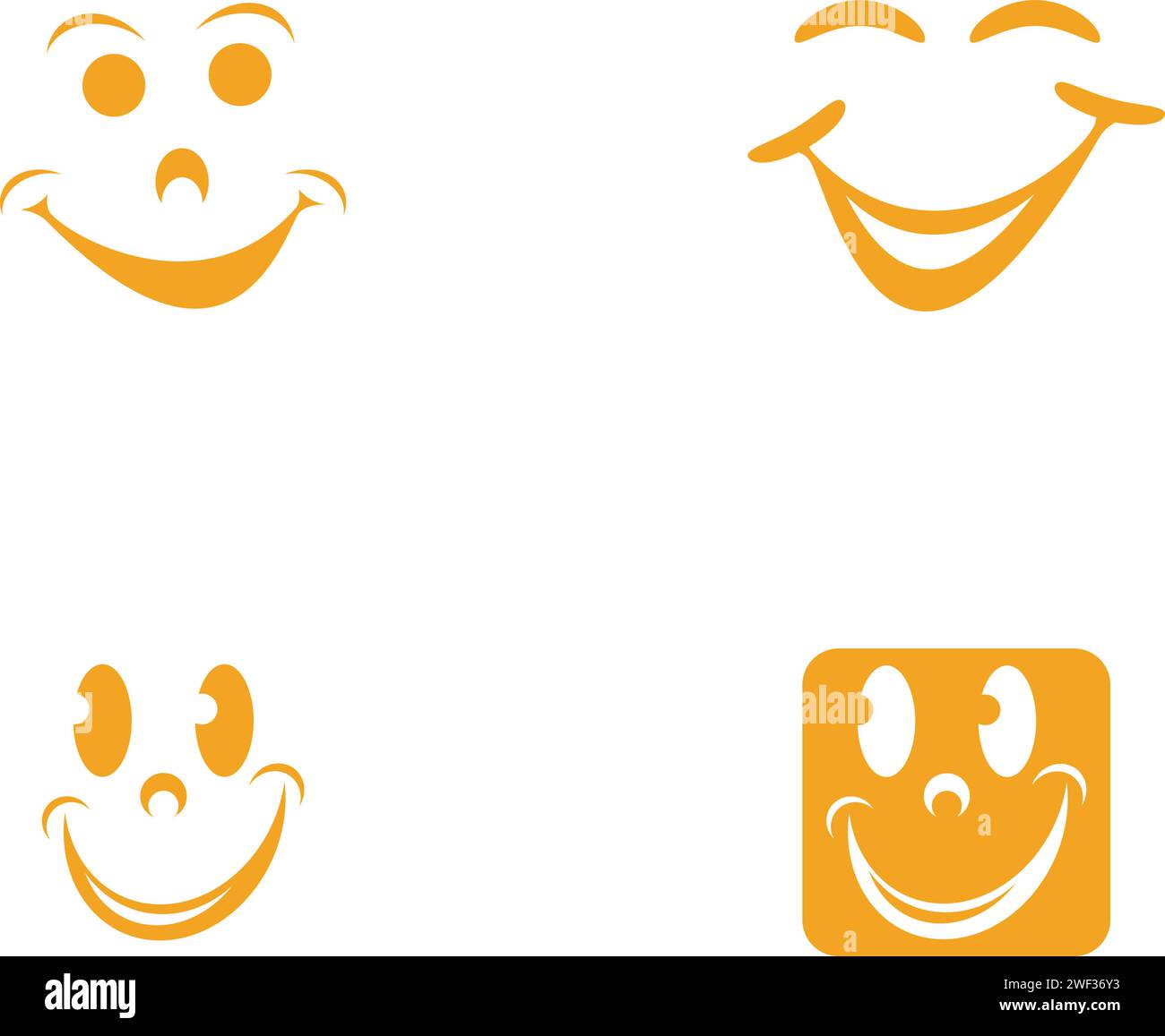 Conception d'illustration d'icône de vecteur de sourire Illustration de Vecteur