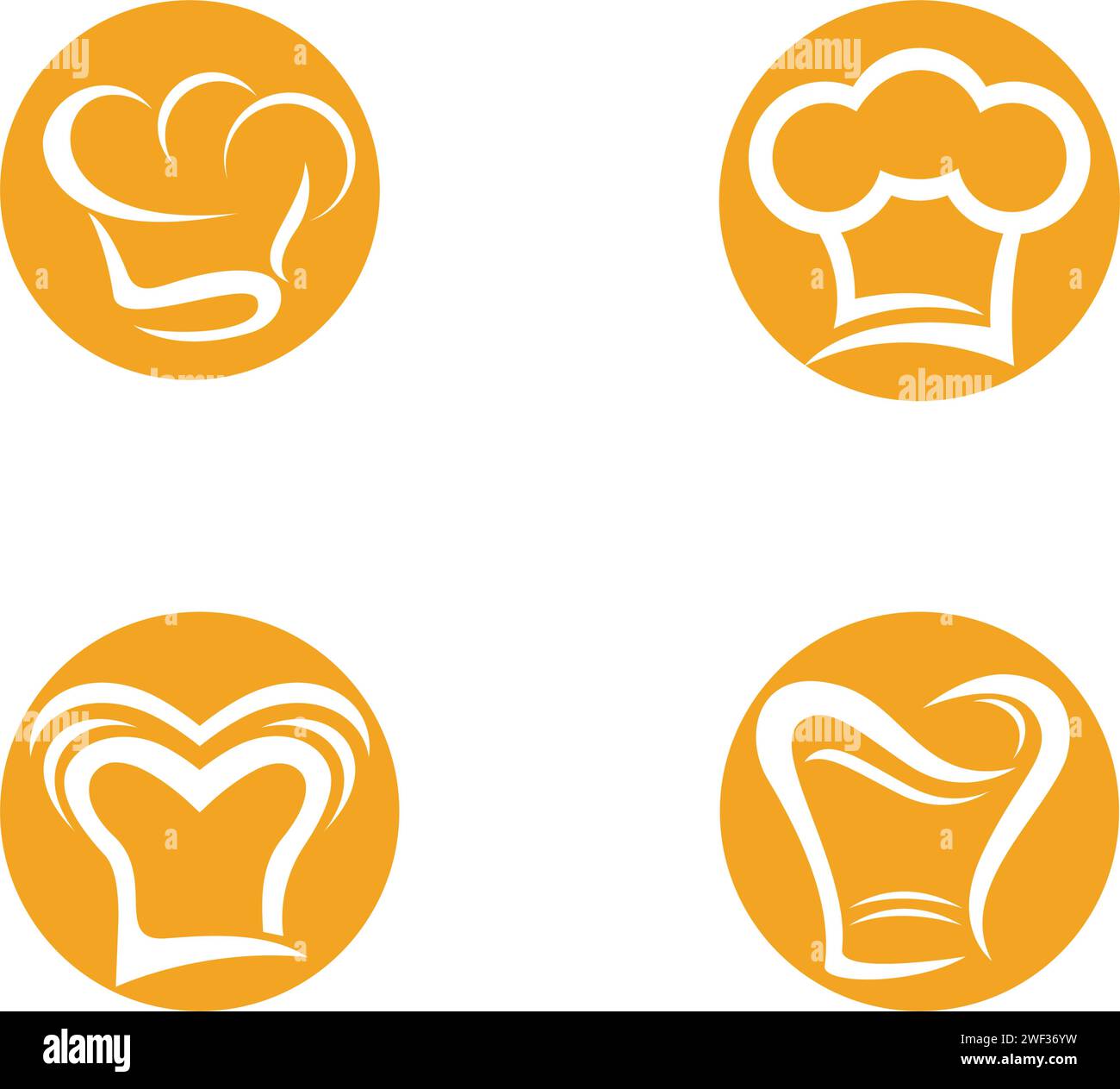 Chef hat modèle logo vector illustration Illustration de Vecteur