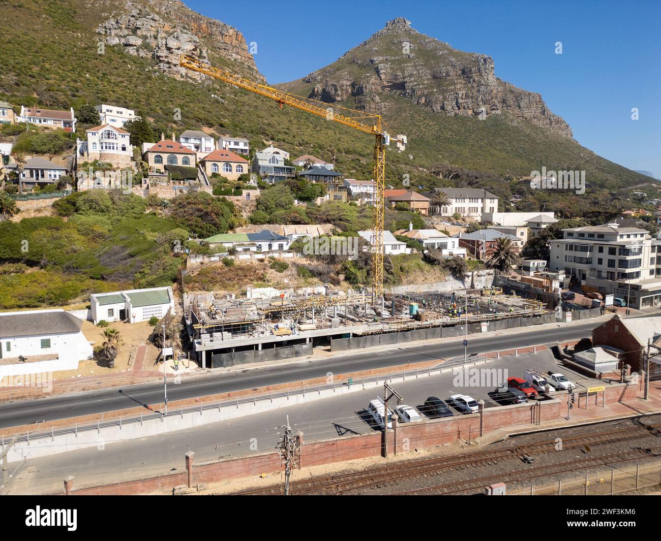 Nouvelle construction à Muizenberg, le Cap, Afrique du Sud, 7950 Banque D'Images