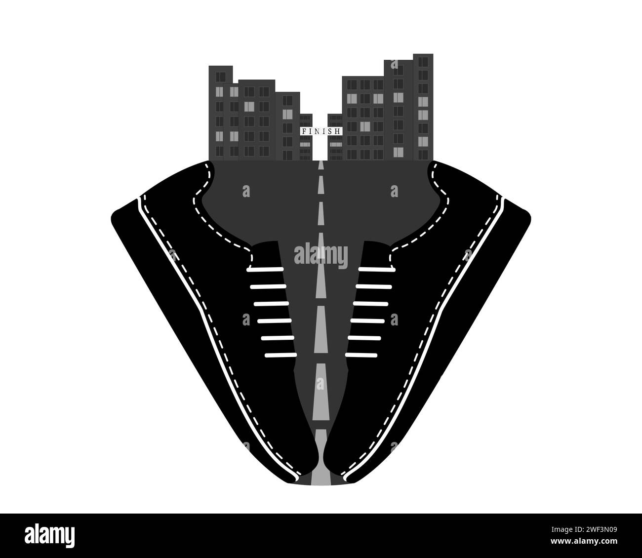 Logo Sneakers. Illustration vectorielle. Illustration de Vecteur