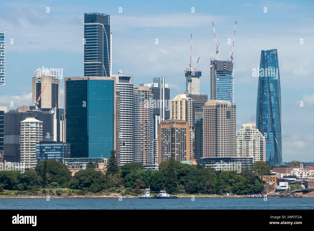 Sydney en Australie : le port et les gratte-ciel Banque D'Images