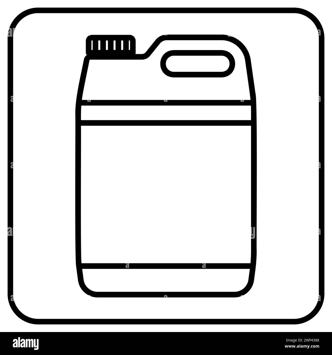 Icône vectorielle Jerry CAN, bouton pour le site Web et l'application Illustration de Vecteur