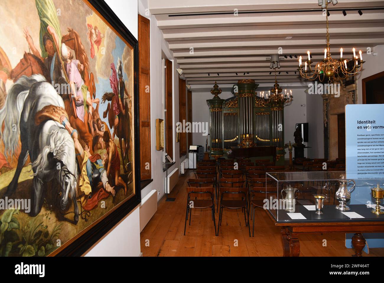 Amsterdam, pays-Bas. 20 janvier 2024.le lobby de la maison Luther à Amsterdam. Photo de haute qualité Banque D'Images