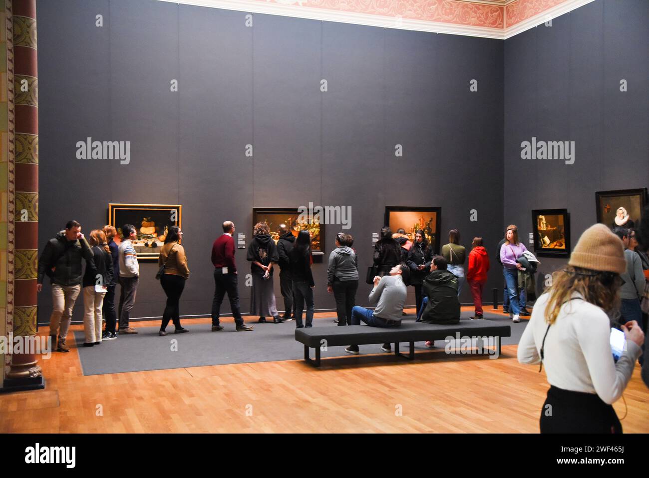 Amsterdam, pays-Bas. 20 janvier 2024. L'une des nombreuses salles d'artefacts du Rijksmuseum à Amsterdam. Photo de haute qualité Banque D'Images