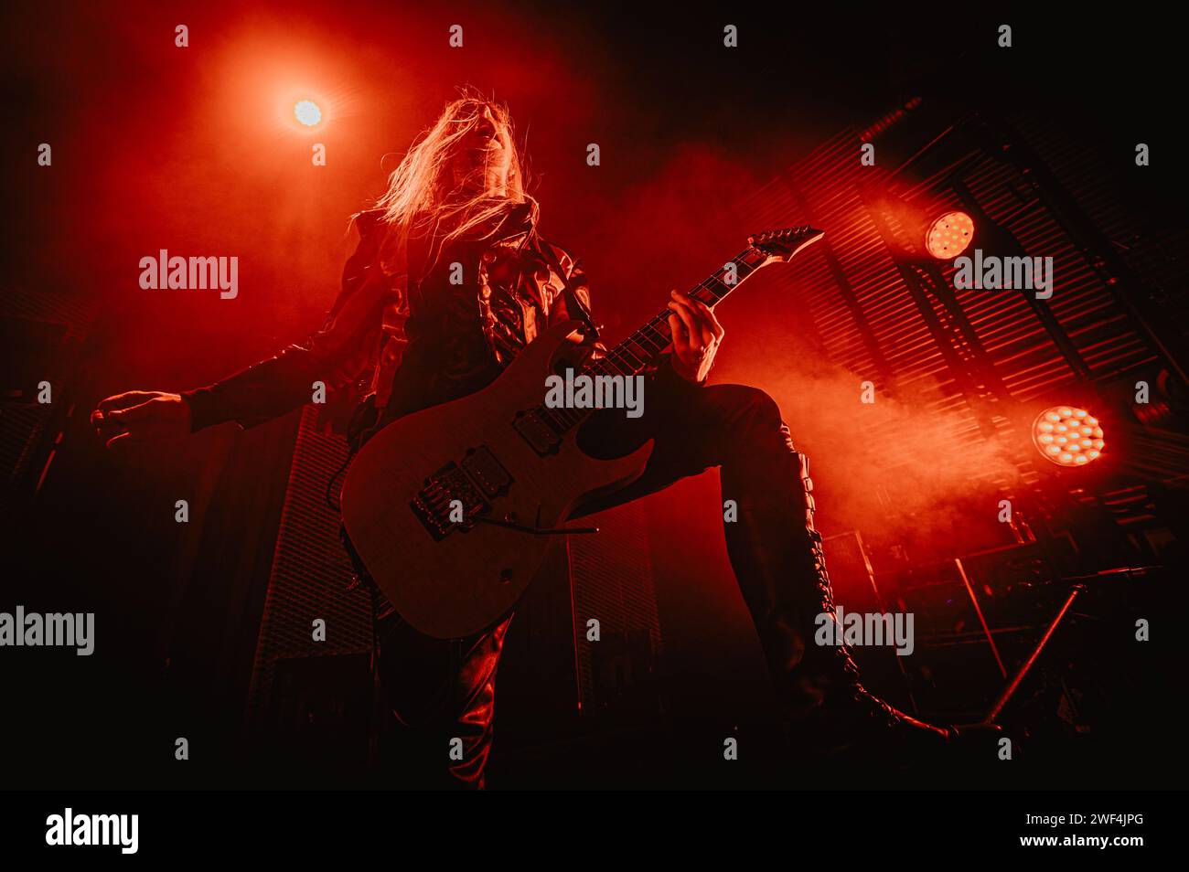 Copenhague, Danemark. 27 janvier 2024. Le groupe suédois de heavy Metal Avatar donne un concert live à Amager Bio à Copenhague. Ici le guitariste Tim Ohrstrom est vu en direct sur scène. (Crédit photo : Gonzales photo/Alamy Live News Banque D'Images