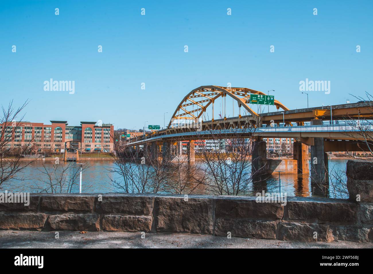 Pont à Pittsburgh en Pennsylvanie Banque D'Images