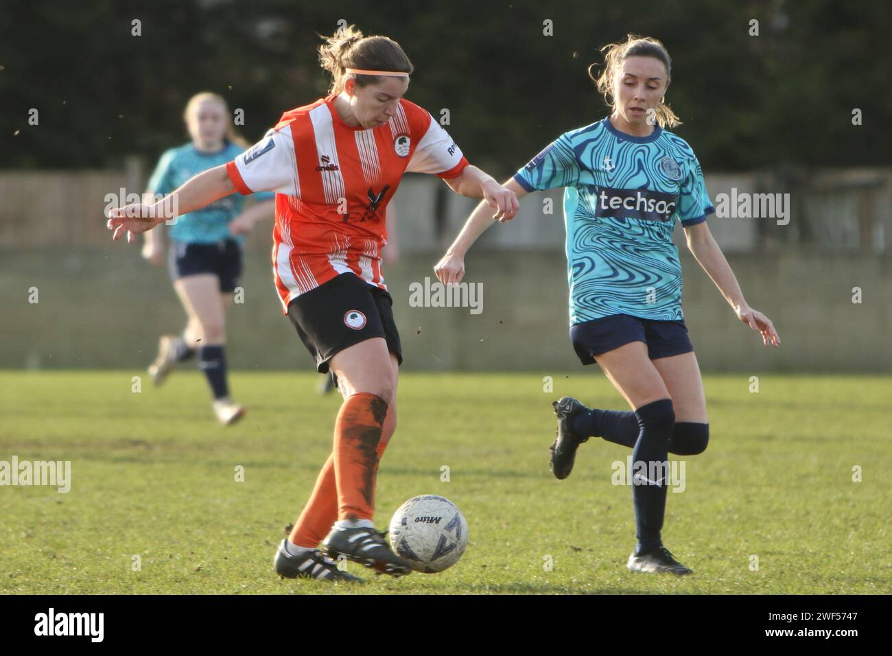 Ashford Town (Middx) Women FC - London Seaward FC, FA Women's National League FAWNL, 28 janvier 2024 Banque D'Images