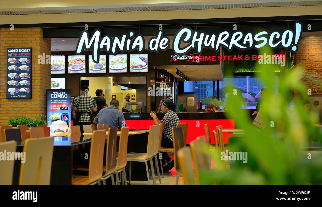 Mania de Churrasco, Brasilia BR Banque D'Images