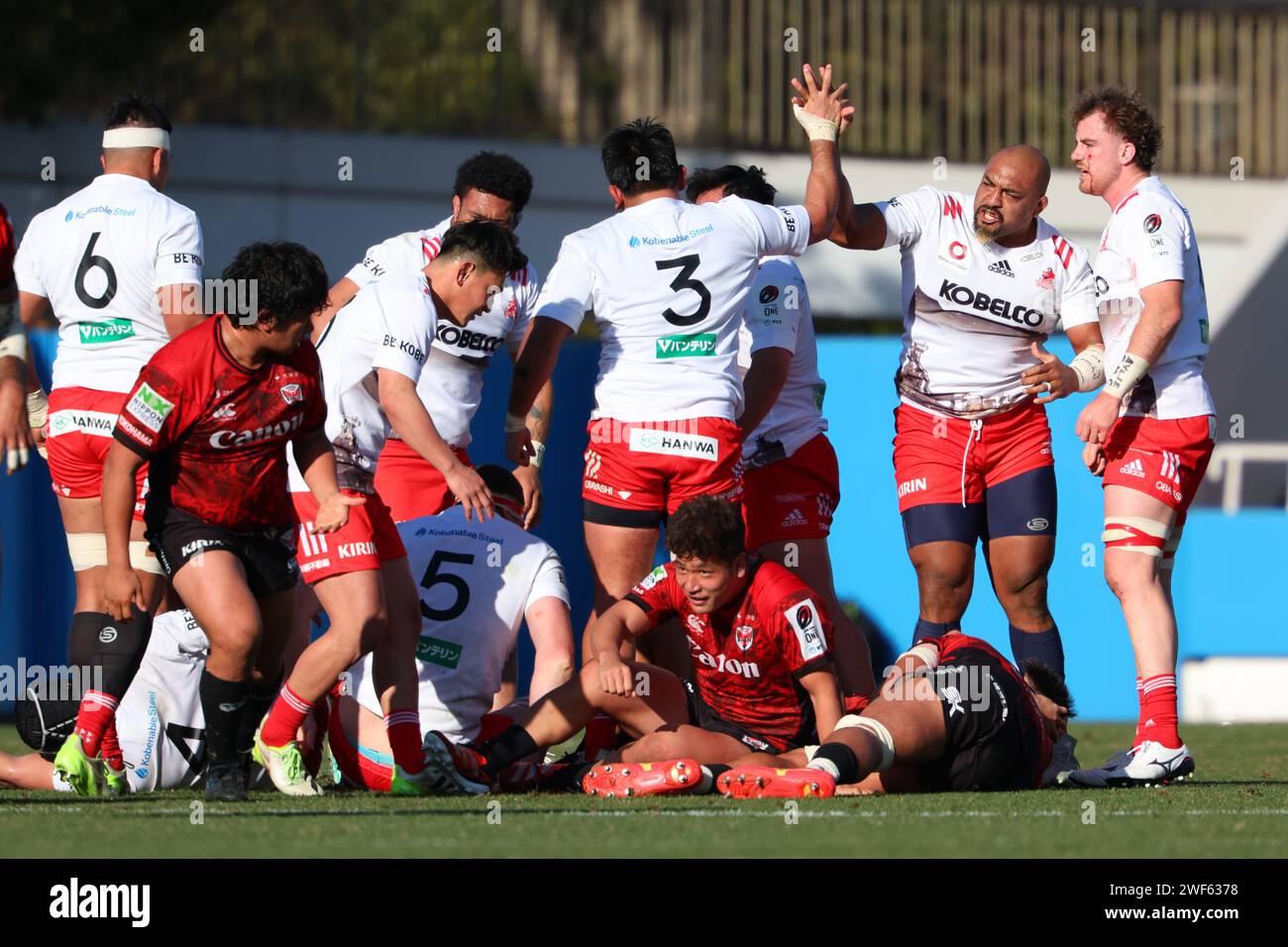 Kobe Rugless Rugby Kobelco japon Banque de photographies et d’images à haute résolution ...