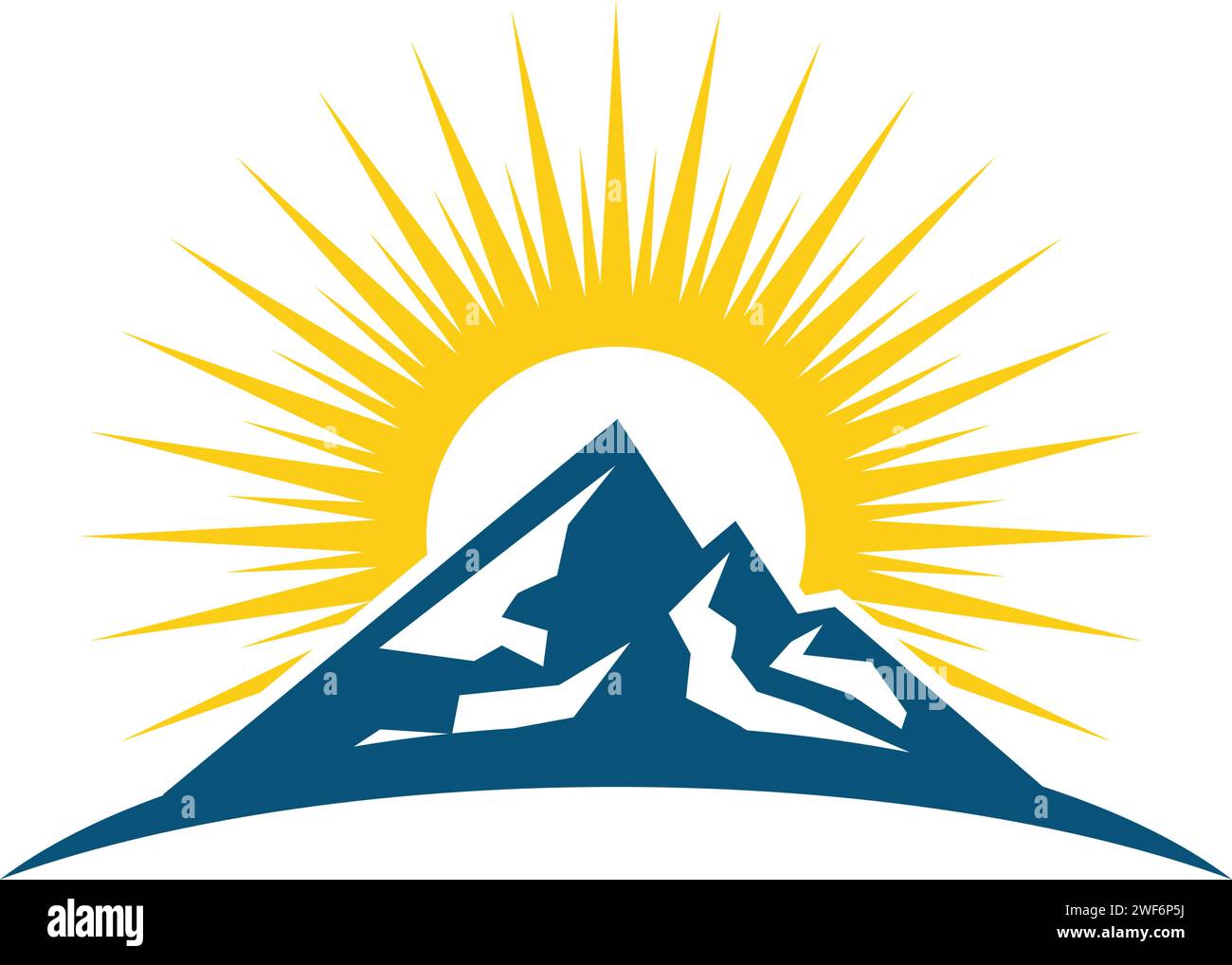 Mountain Icon logo Template conception d'illustration vectorielle Illustration de Vecteur