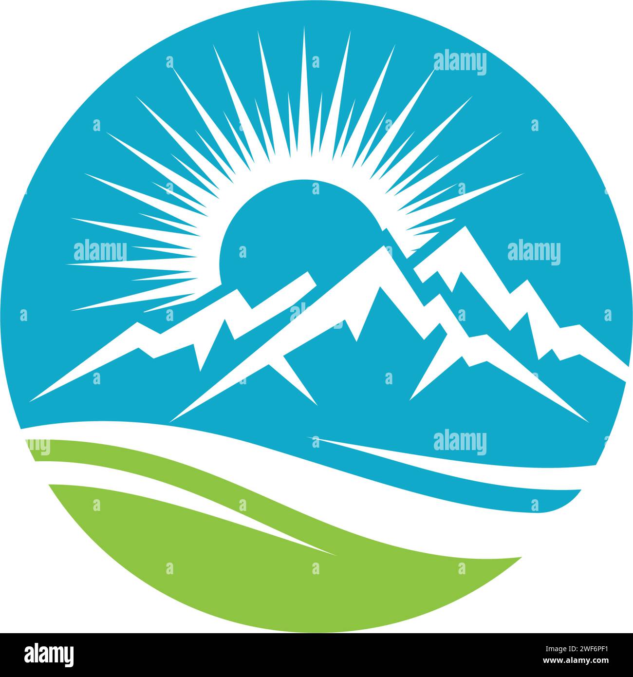 Mountain Icon logo Template conception d'illustration vectorielle Illustration de Vecteur