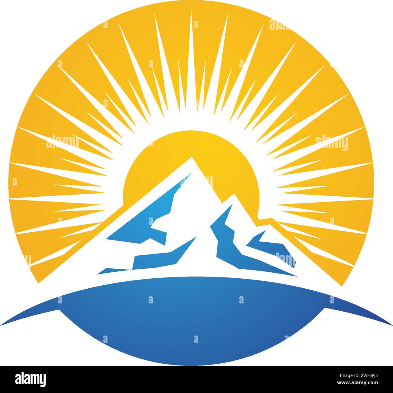 Mountain Icon logo Template conception d'illustration vectorielle Illustration de Vecteur