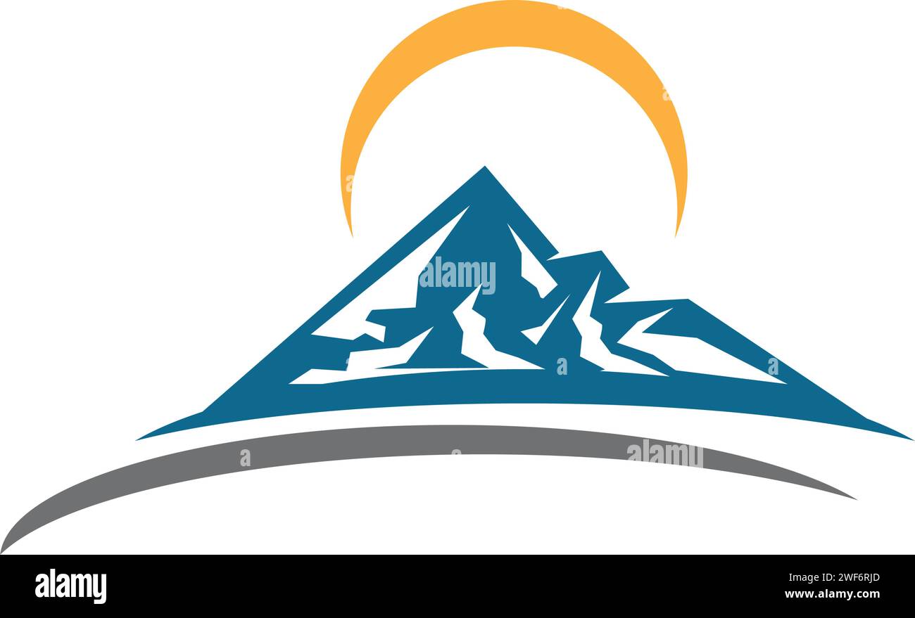Mountain Icon logo Template conception d'illustration vectorielle Illustration de Vecteur