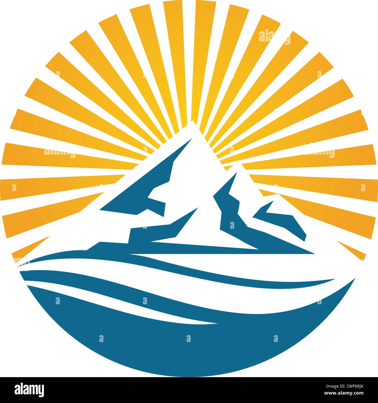 Mountain Icon logo Template conception d'illustration vectorielle Illustration de Vecteur