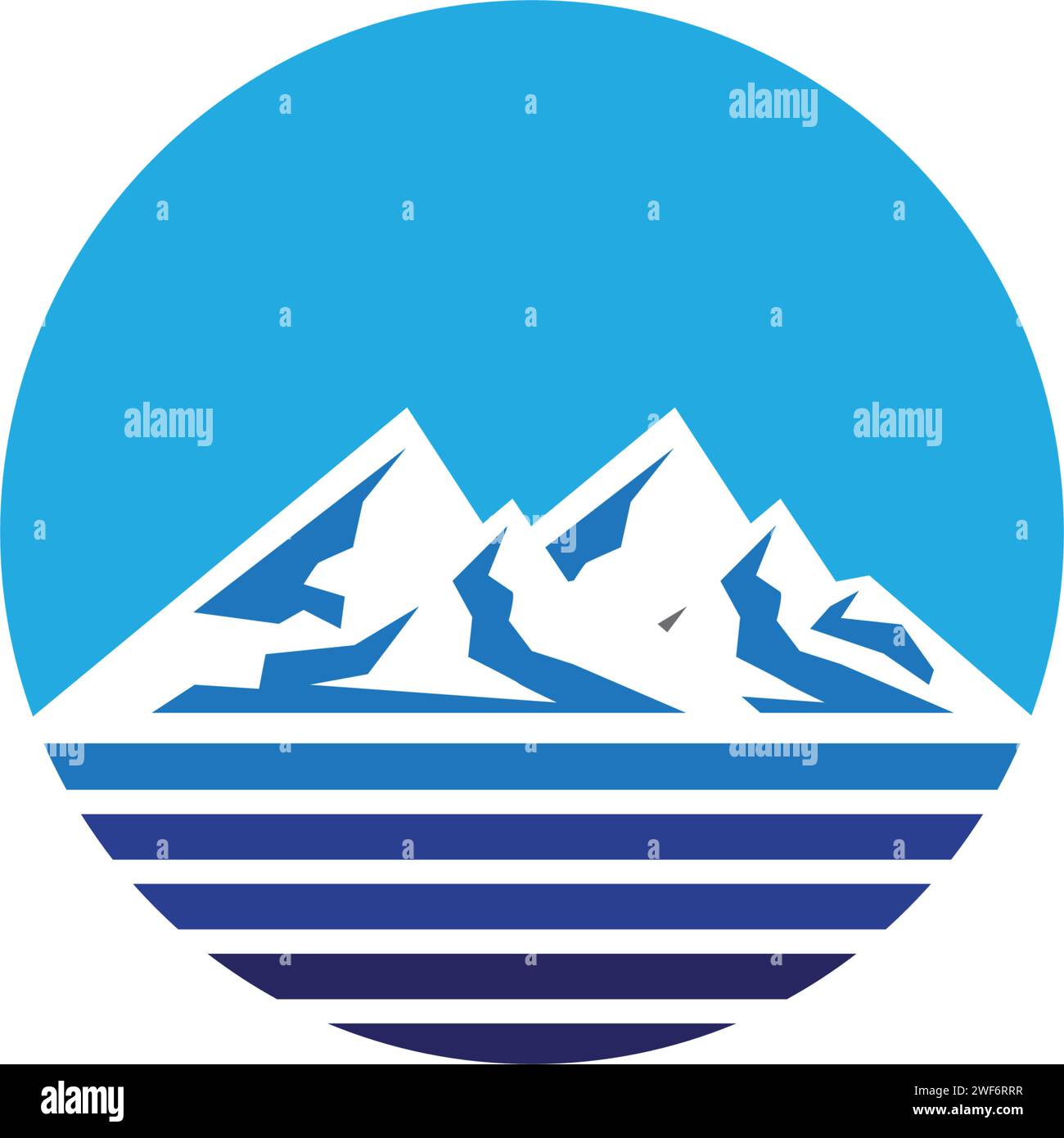 Mountain Icon logo Template conception d'illustration vectorielle Illustration de Vecteur