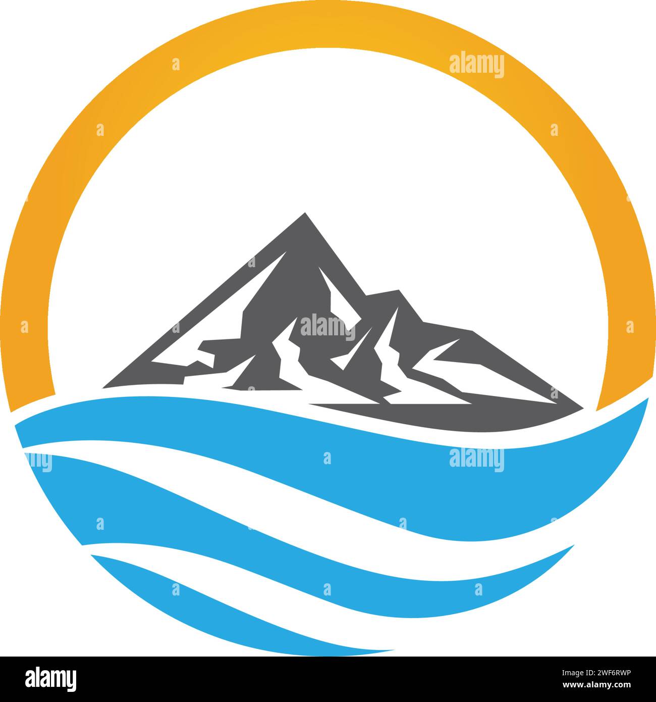 Mountain Icon logo Template conception d'illustration vectorielle Illustration de Vecteur