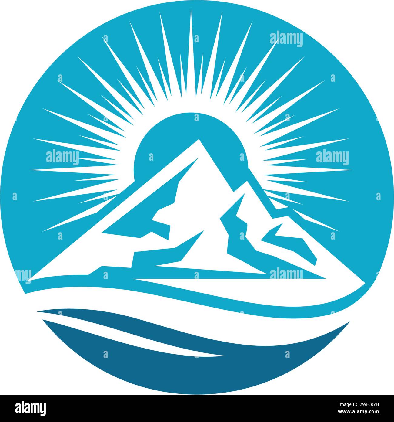 Mountain Icon logo Template conception d'illustration vectorielle Illustration de Vecteur