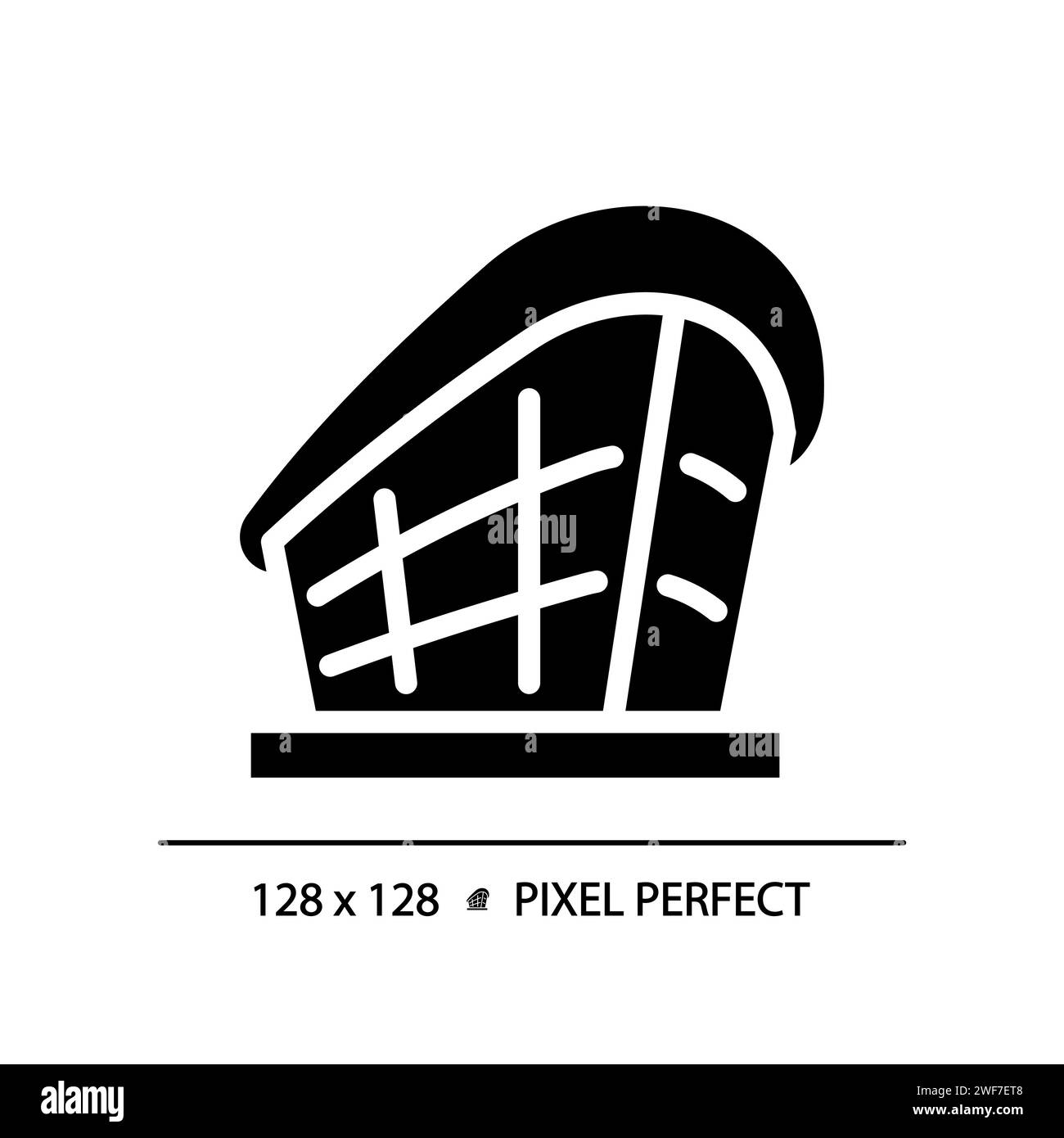 Icône du glyphe noir de l'opéra de Dubaï Illustration de Vecteur