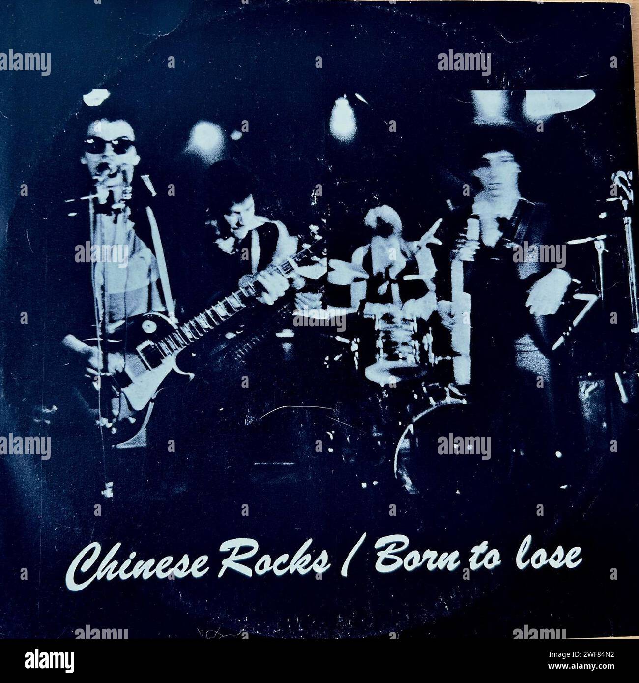 Vinyle Vintage Record, The Heartbreakers – Chinese Rocks/Born to Lose, 1977, UK Track 12' 45 Rock, Punk Banque D'Images