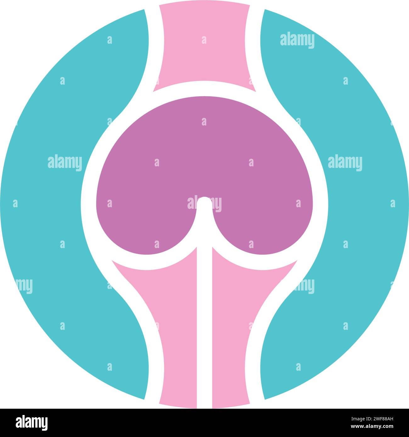 élément de conception d'icône vectorielle de logo de bikini de corps féminin Illustration de Vecteur