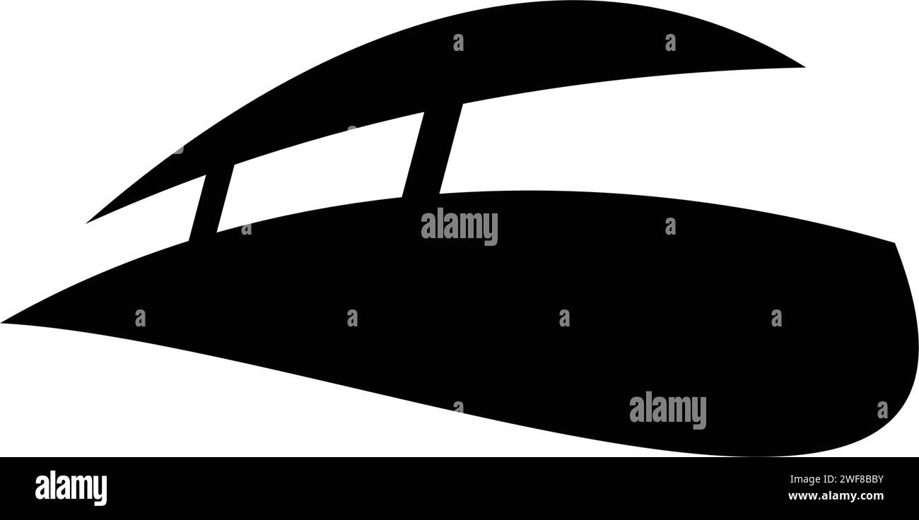 conception d'icône vectorielle de logo de train de vitesse Illustration de Vecteur