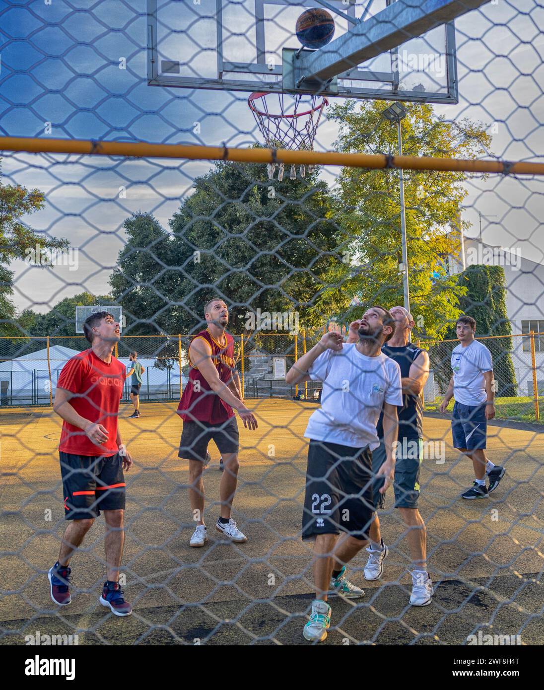 Basket-ball de rue Banque D'Images